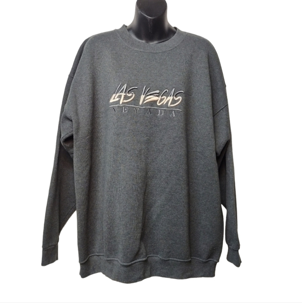 Alstyle Apparel  Las Vegas Nevada Men's Gray Sweat Shirt Size XL